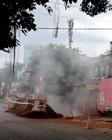 গ্যাস পাইপ লিক