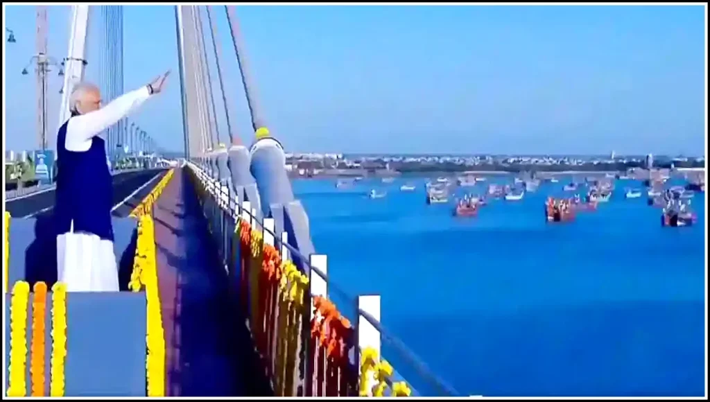Modi inaugurated the longest cable bridge 'Sudarshan Setu'