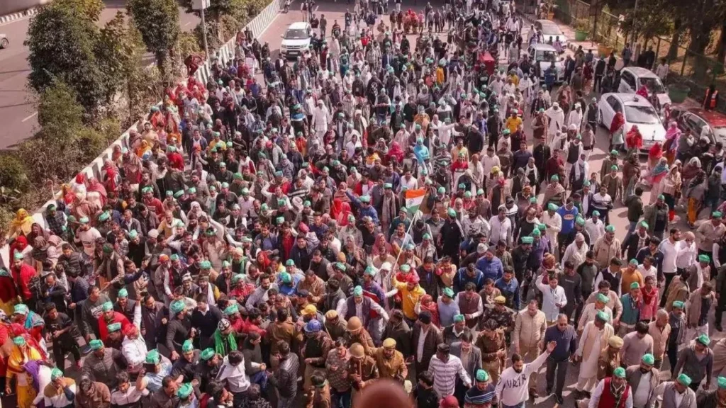 farmers' movement in Delhi