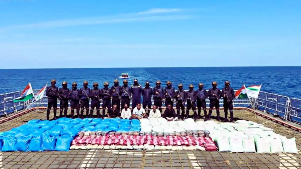 Drug recovery by Indian Navy