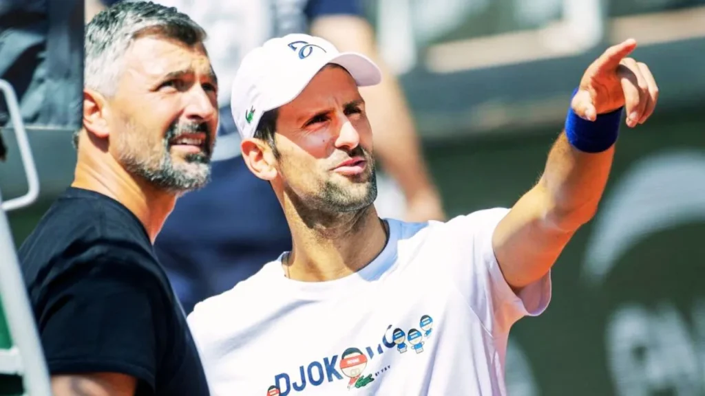 Novak Djokovic left Goran Ivanovic!