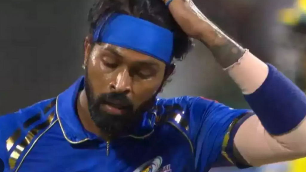 hardik pandya punished