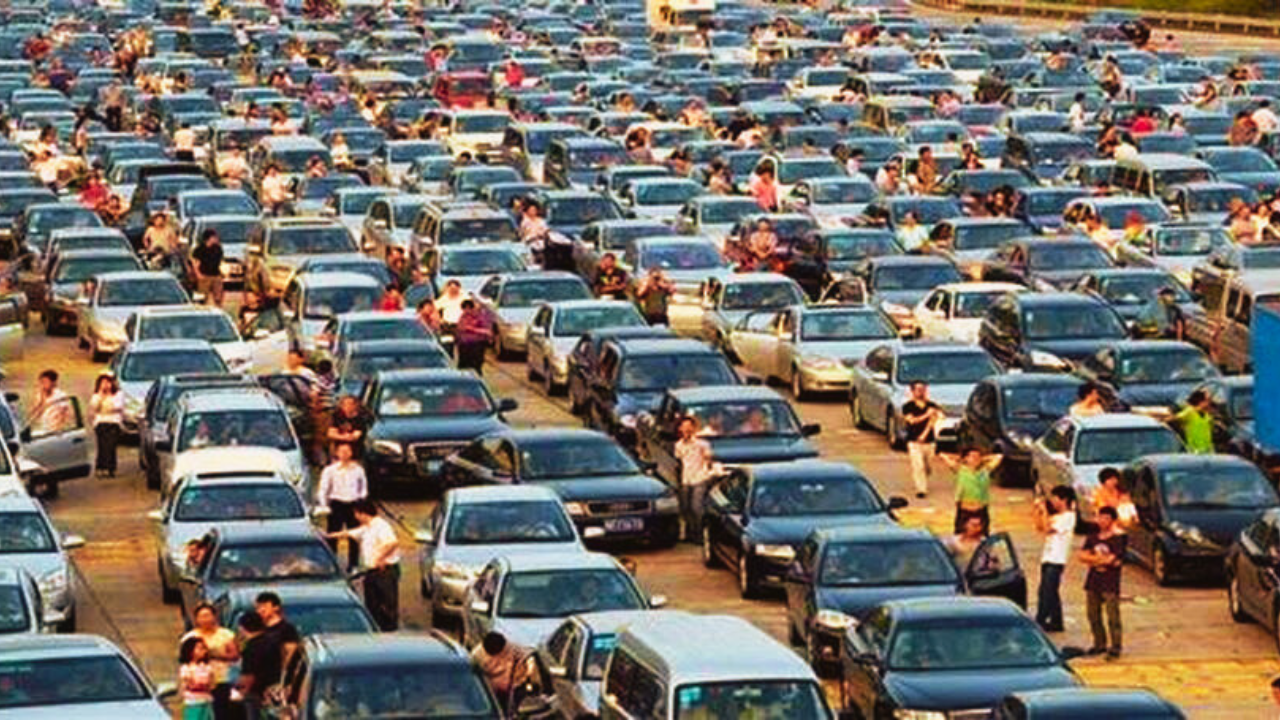 world's biggest traffic jam