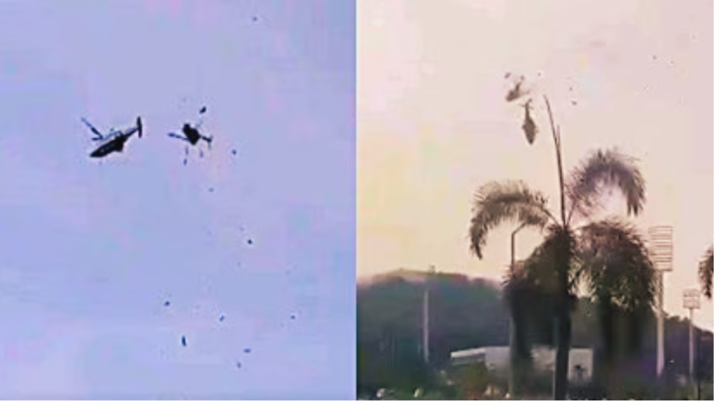 2 Navy helicopters clashed