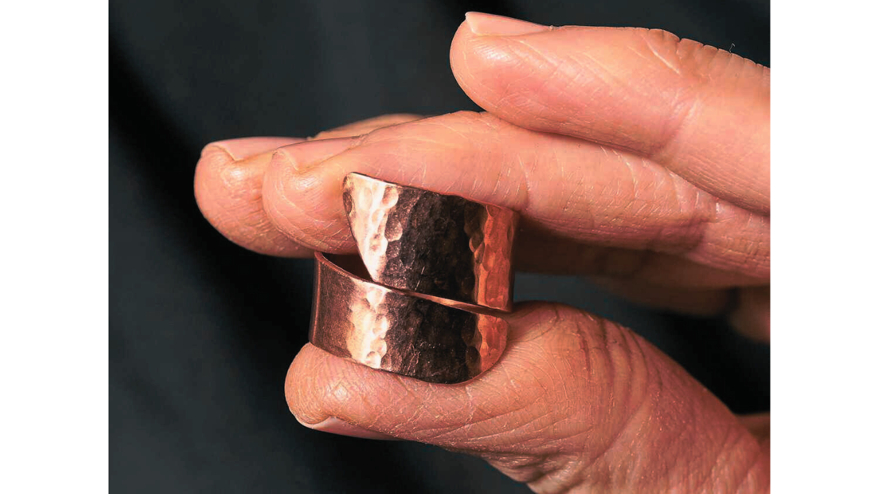copper in hand