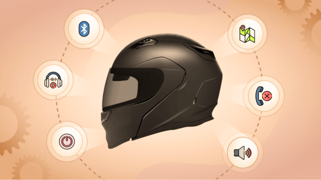Smart helmet, with Bluetooth connectivity