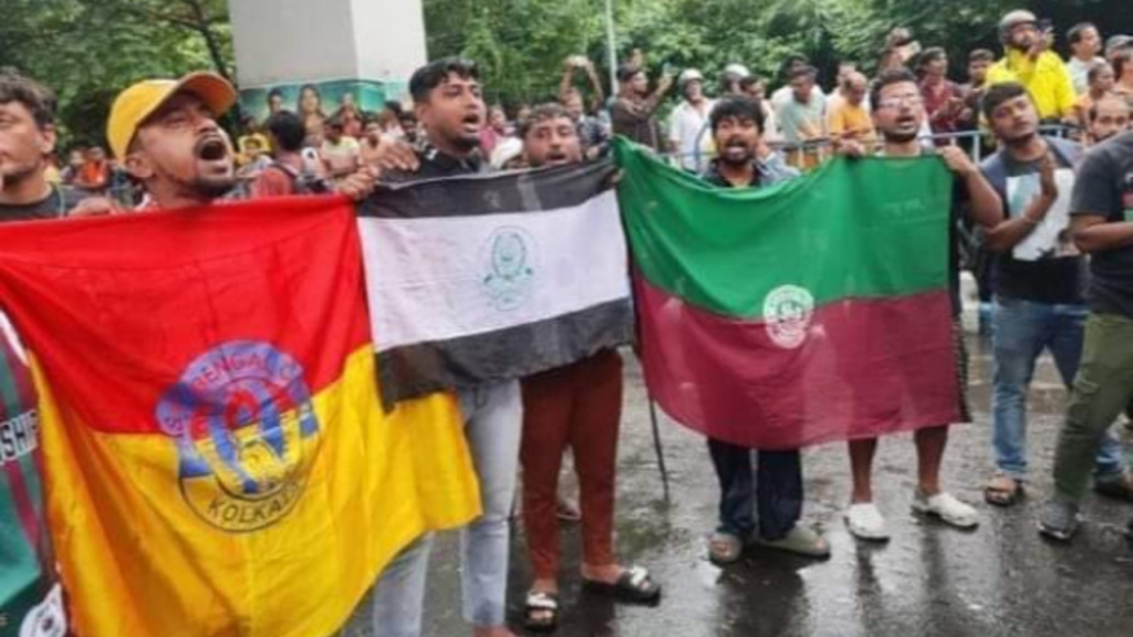 mohunbagan eastbengal mohammedan protest