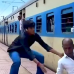 viral video rail station image