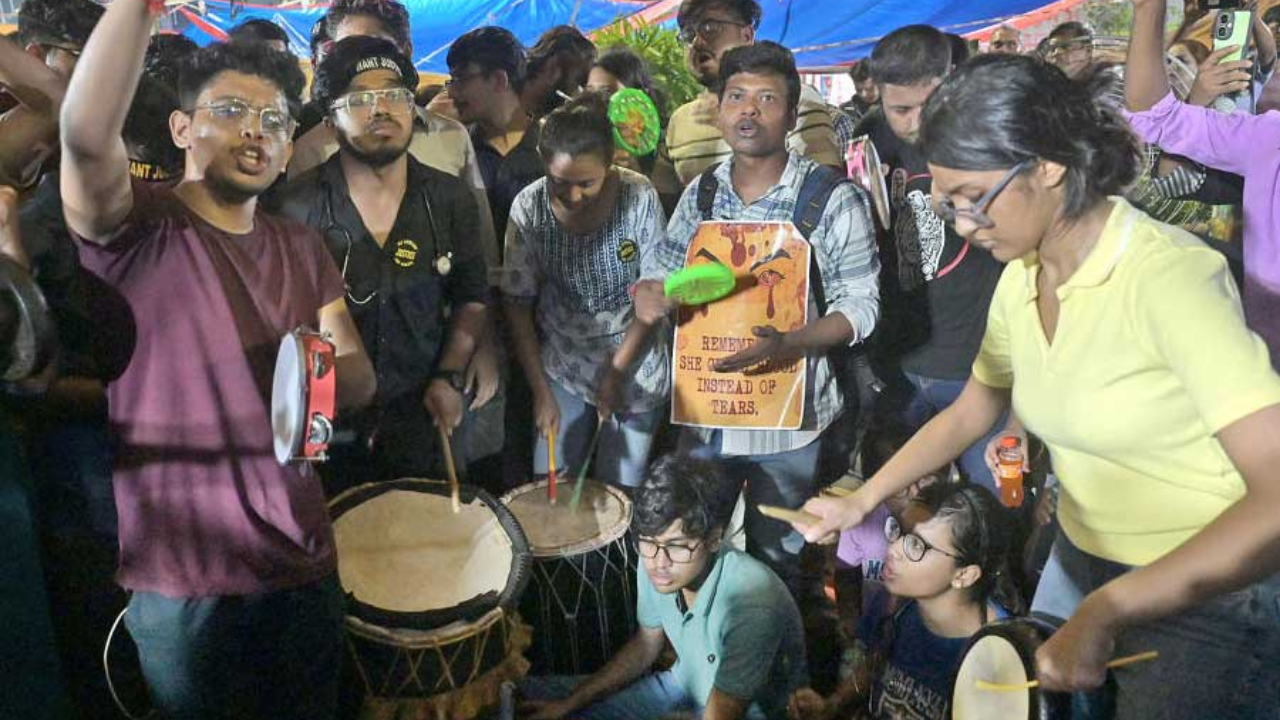 the junior doctors' protest in West Bengal