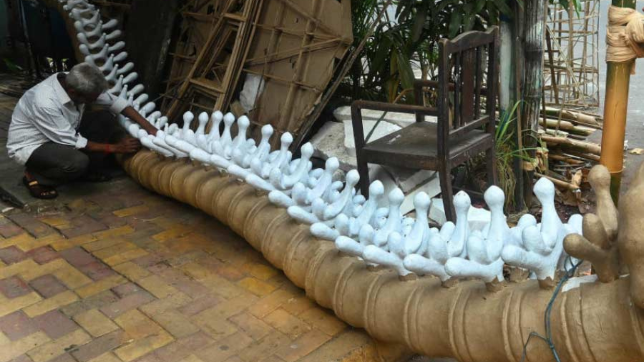 shirdhara-theme-controversy-durga-puja