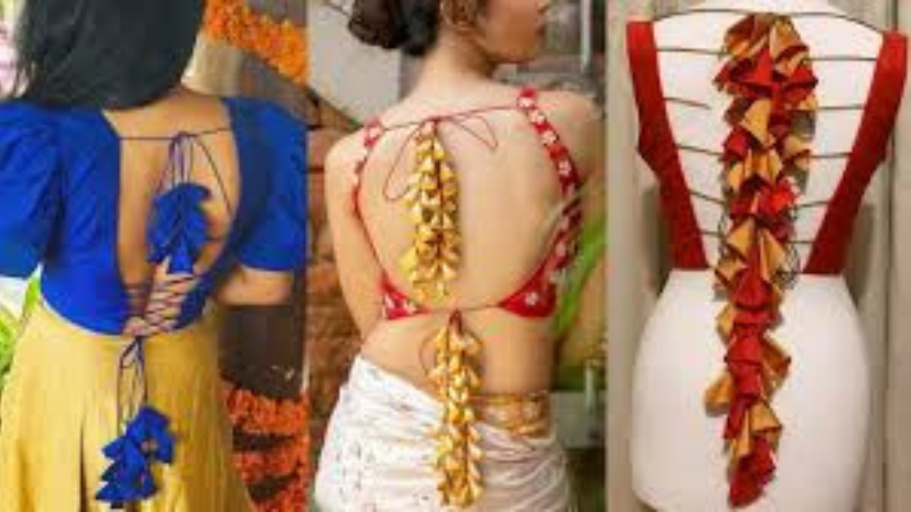 stylish blouse collection in durga puja