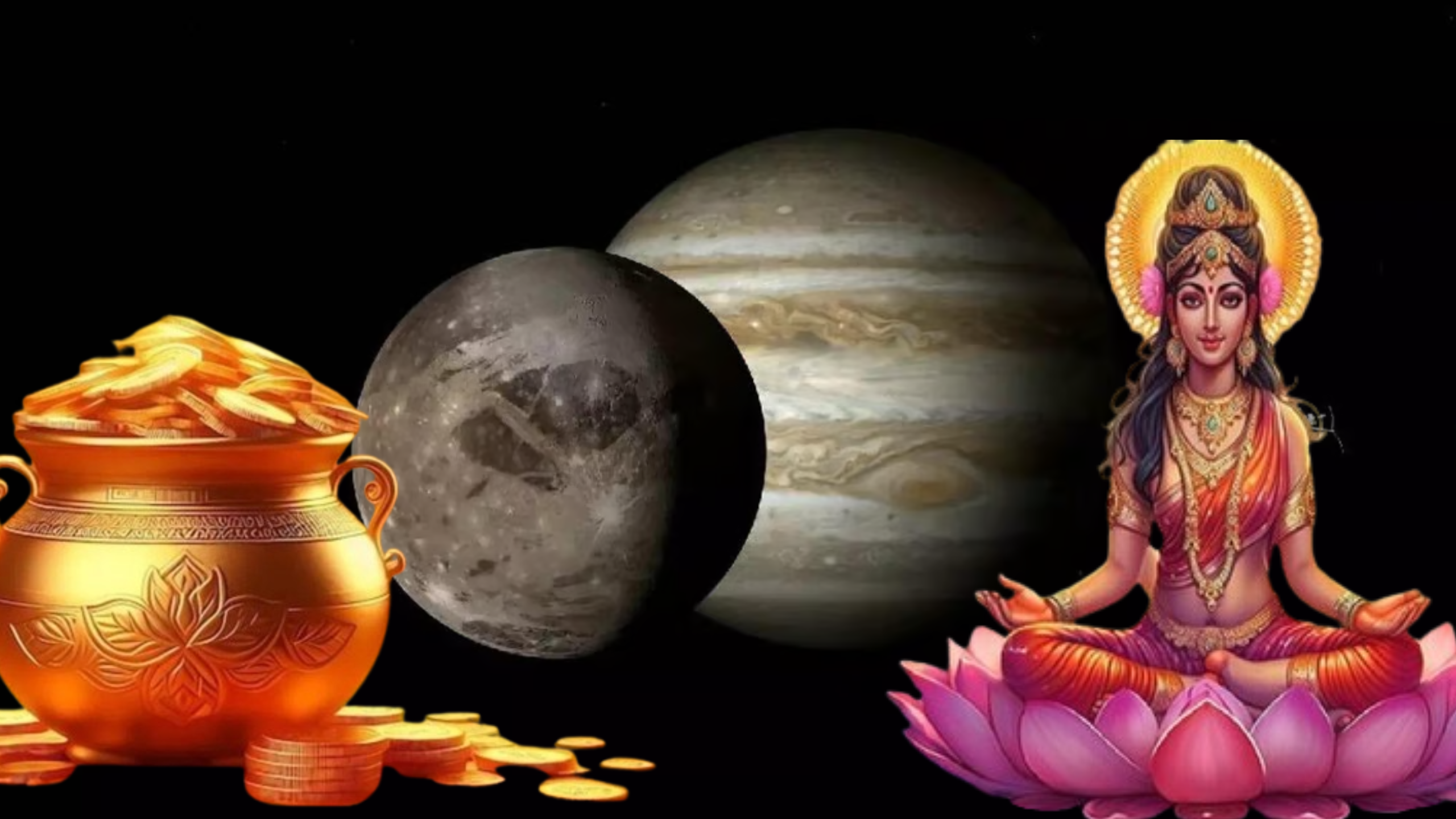 চাঁদ-বৃহস্পতির মিলনে