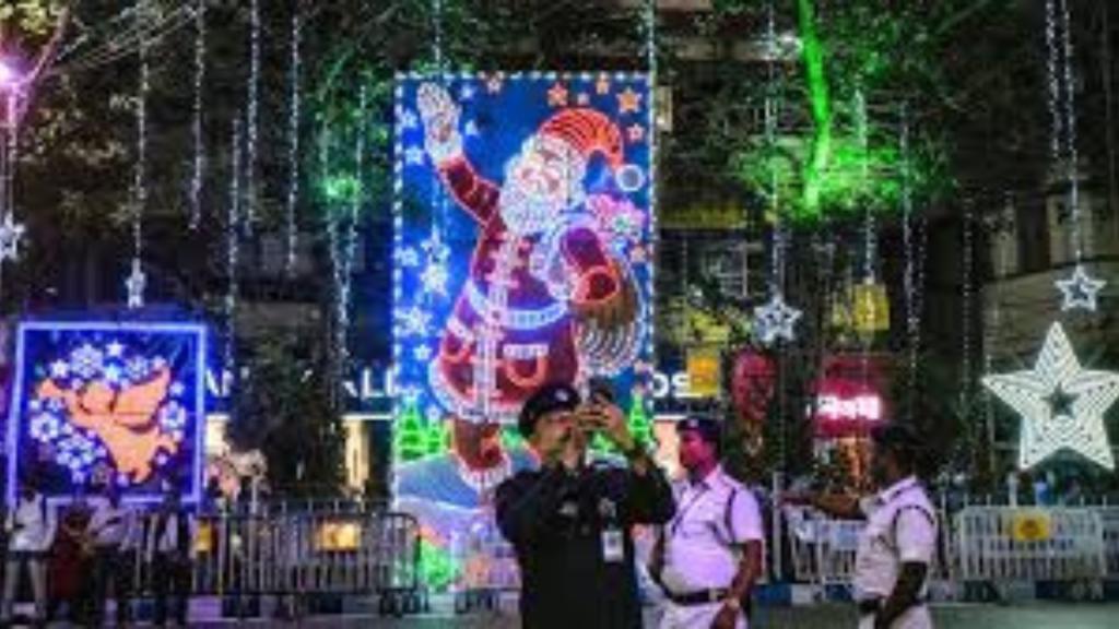 বড়দিনের উৎসব উপলক্ষে কলকাতায় কড়া নিরাপত্তা