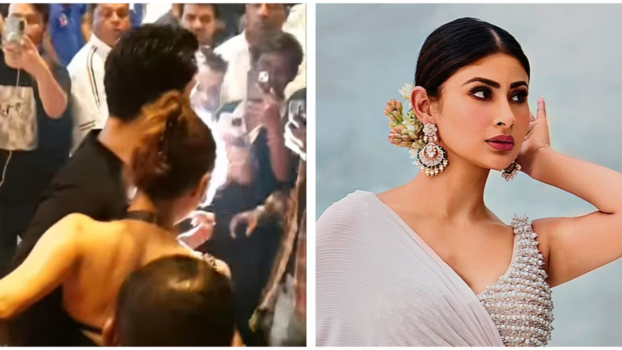 মৌনি রায় ফুটপাতে ধপাস?