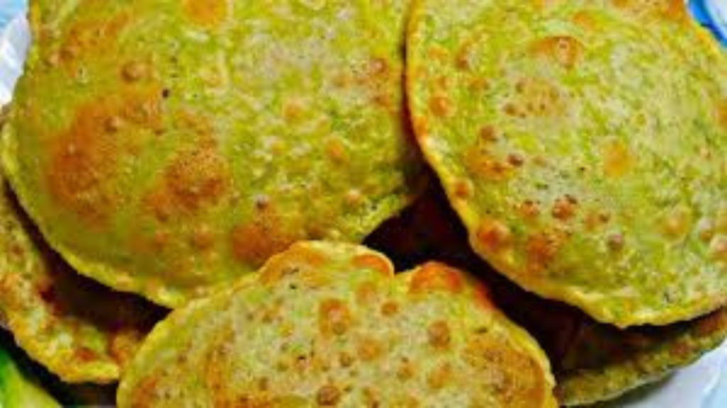 সকালের স্পেশাল জলখাবার পালংশাকের কচুরি ও কড়াইশুটির আলু জিরা