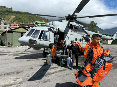 sikkim landslide rescue IAF