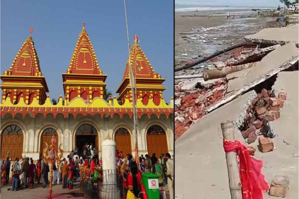 Ganga sagar sea erosion