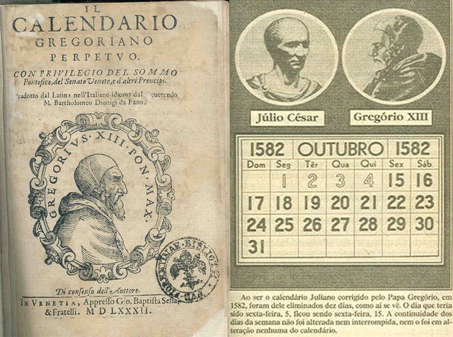 Gregorian calendar 1582