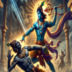 Krishna slaying mura