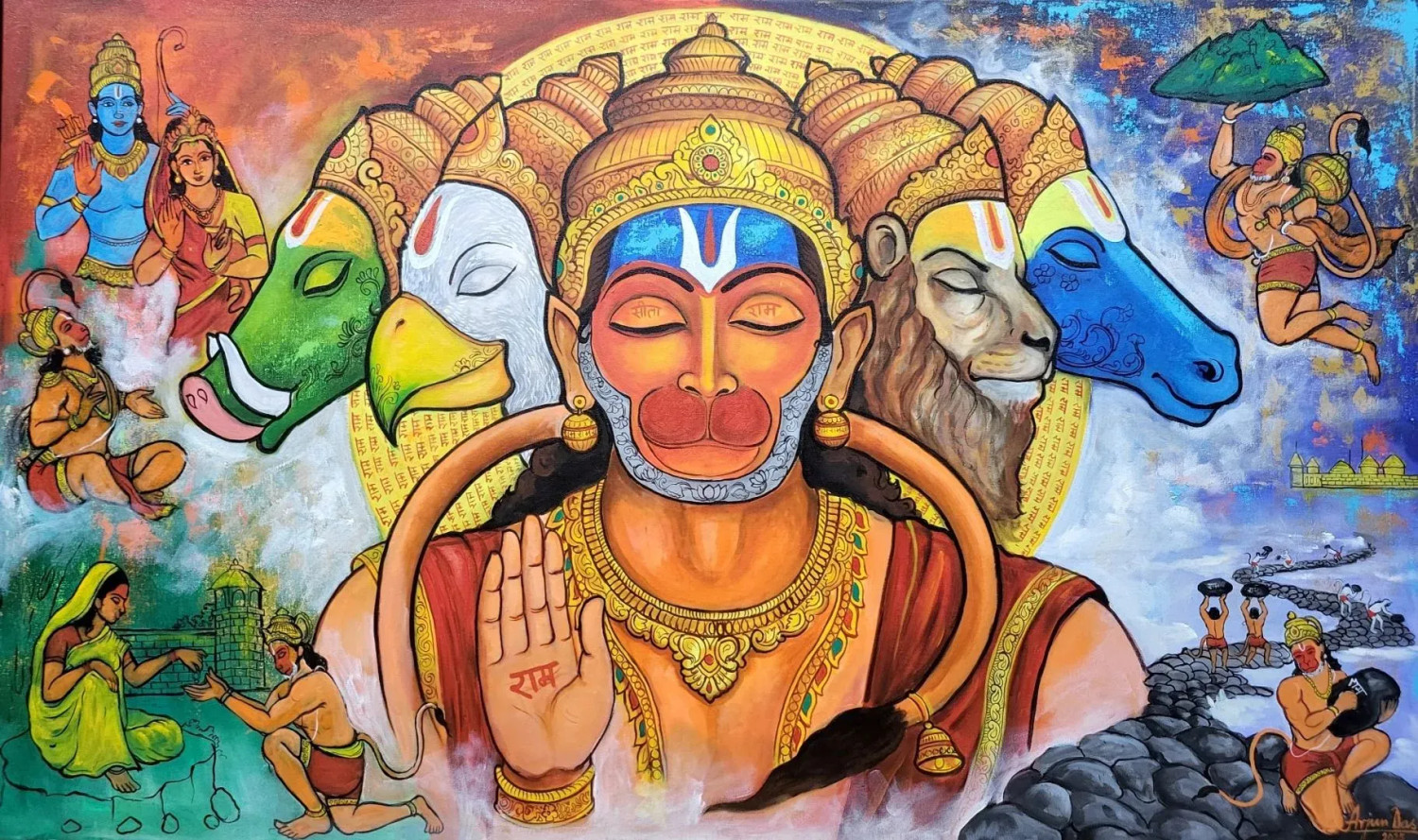 jai bajrang panchmukh