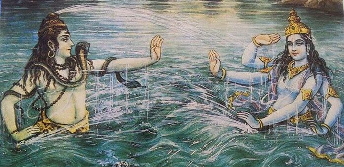 Shiva and Vishnu
