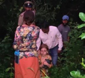 Gokarna cave Russian woman