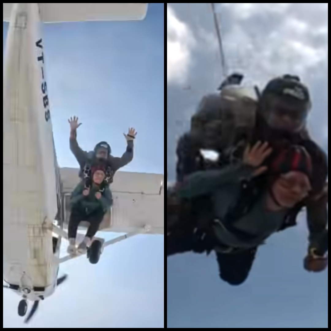 dr shraddha chouhan skydive at 80
