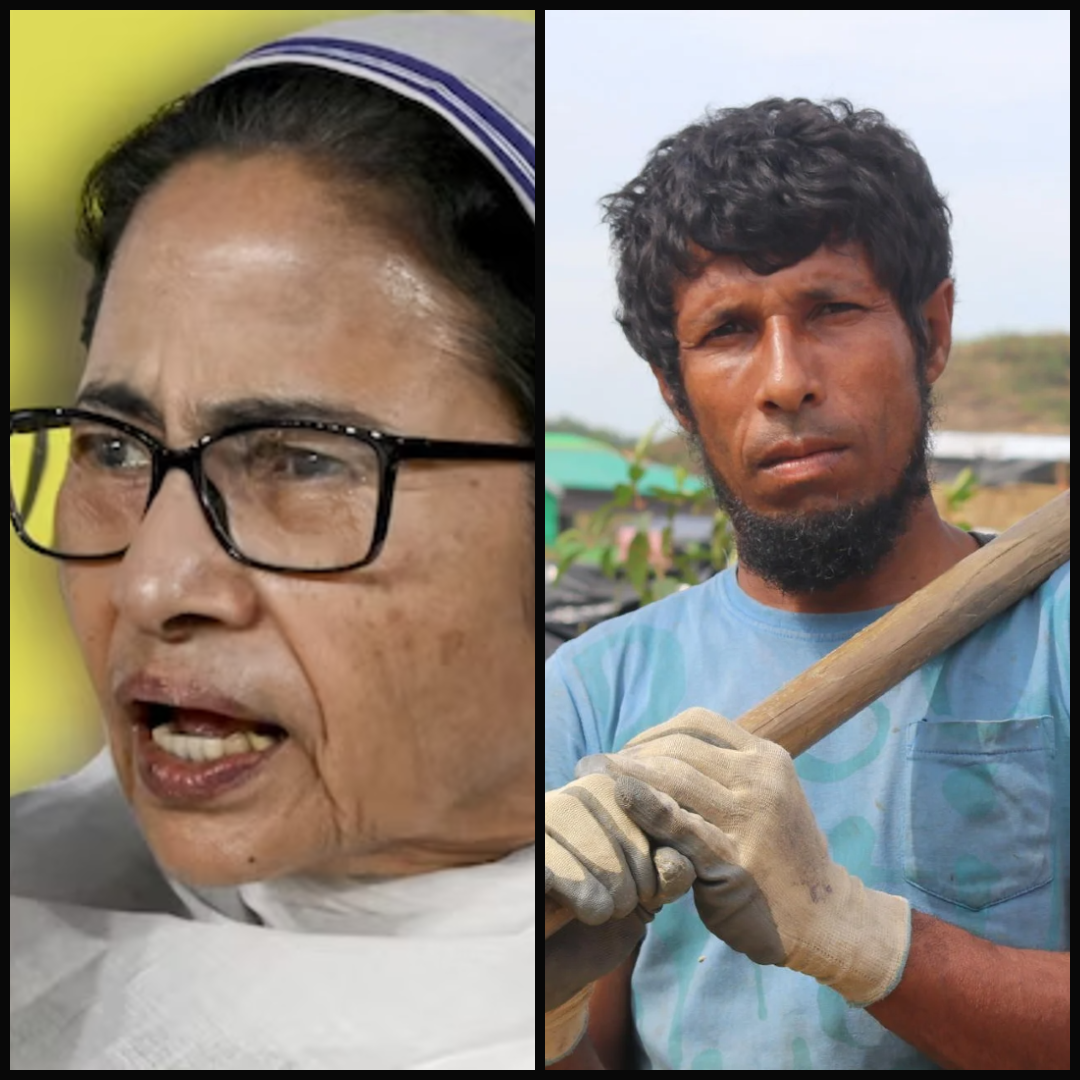 mamata benrjee and migrant rohingya worker