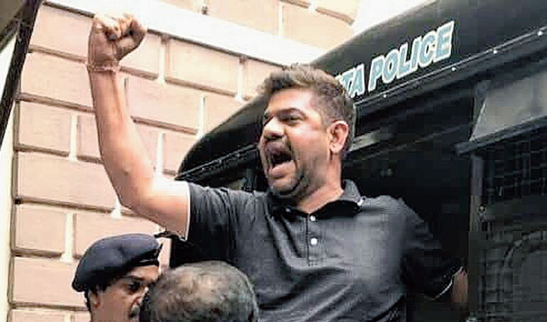 BJP Kolkata Rakesh Singh arrested