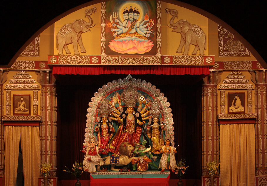 ramkrishna mission durga puja exhibition