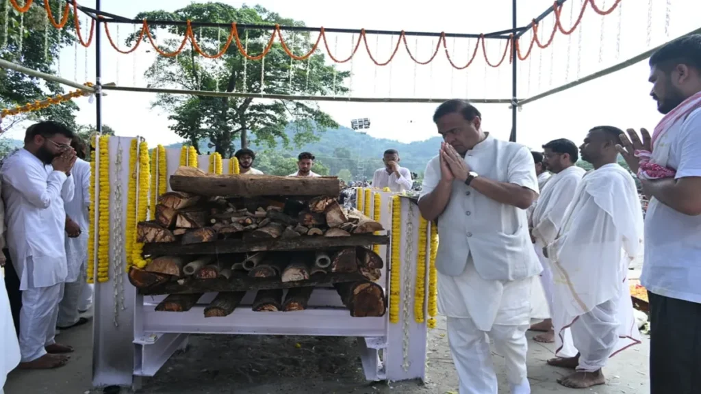 zubeen garg last rites CM Hemant Biswasarma