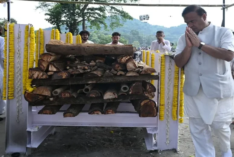 zubeen garg last rites CM Hemant Biswasarma