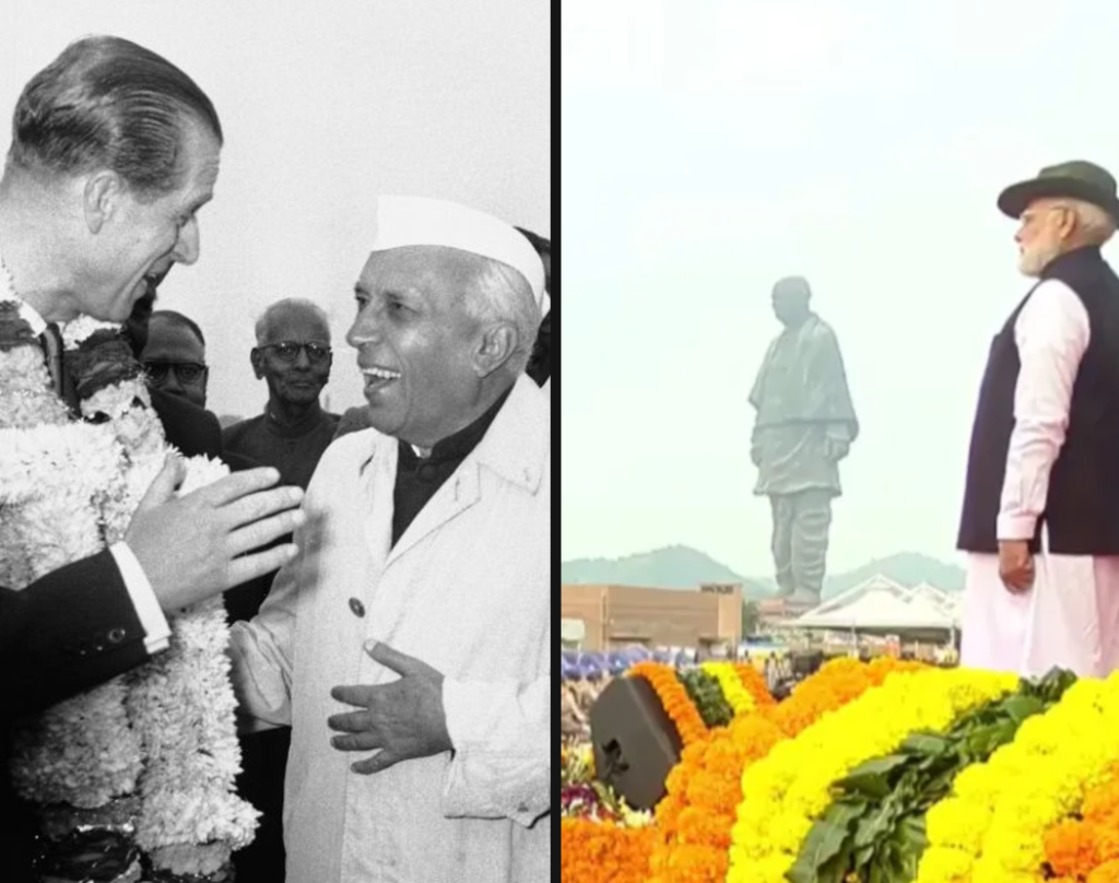 british nehru sardar patel pm modi