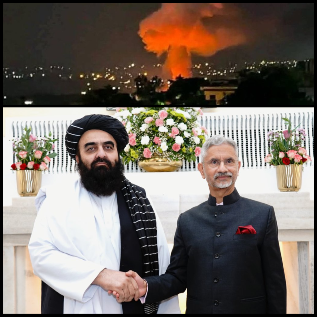 India Afghan FM meet , Pakistan attack Kabul