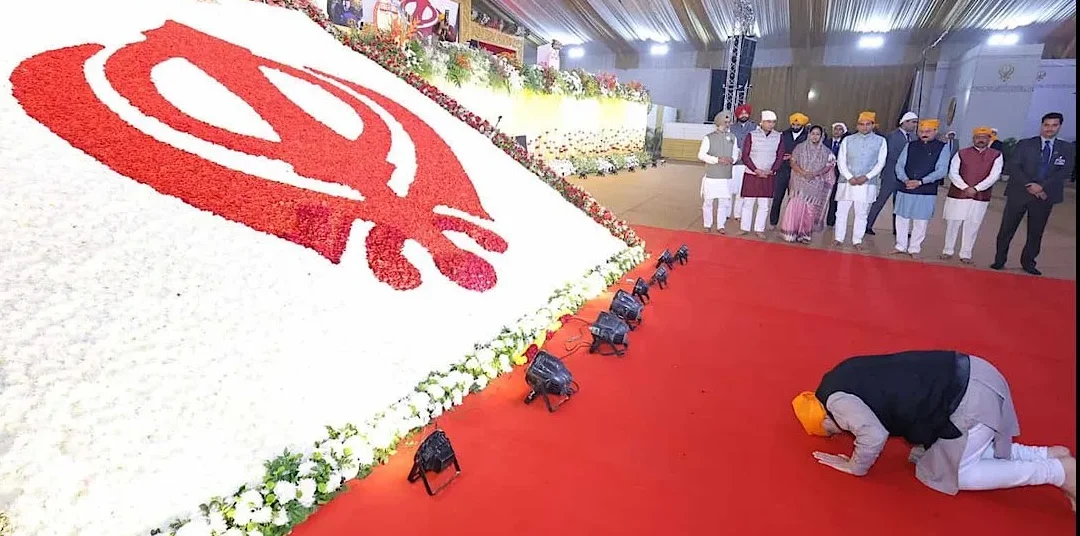 guru tegh bahadur tribute hm shah pm modi