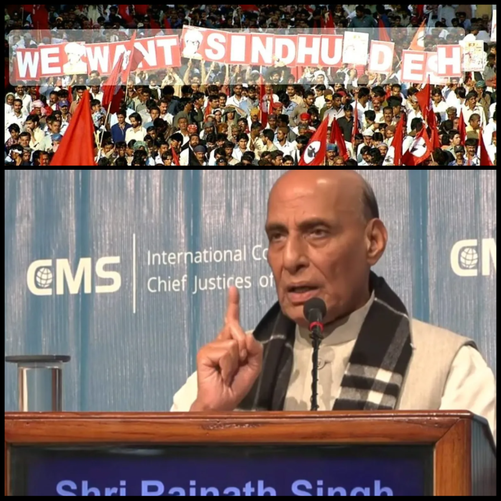 def minister rajnath singh hint at sindh rebellion