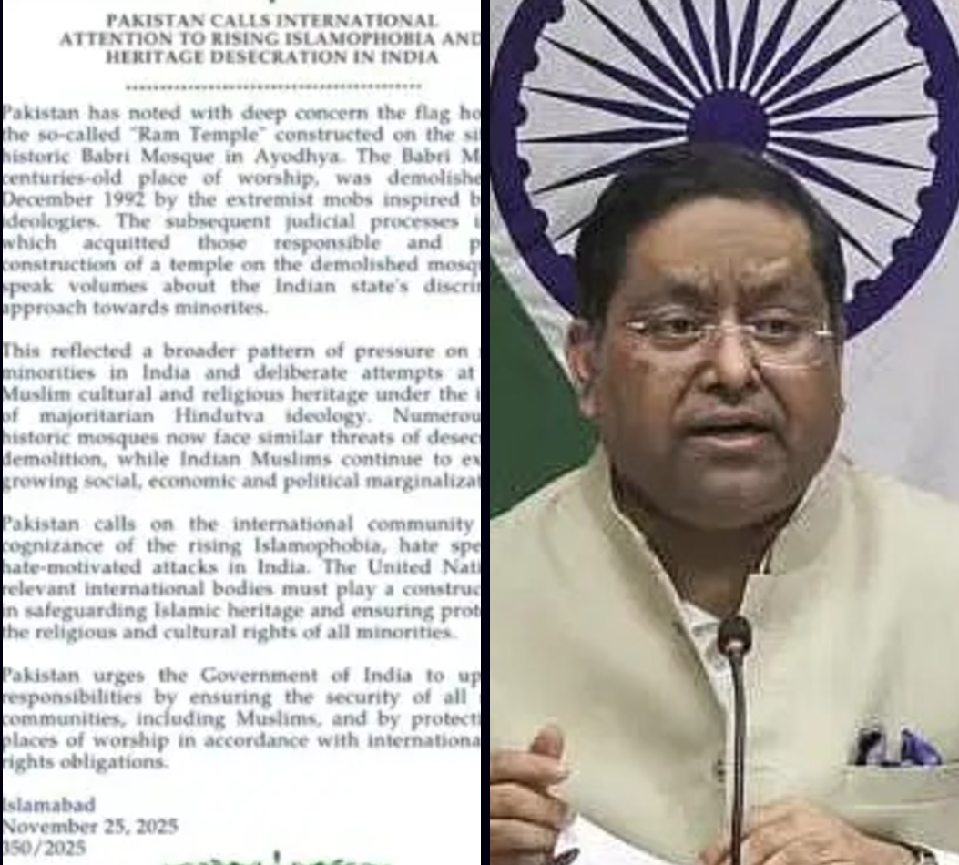 India respond to Pak criticism of Dhwajarohan