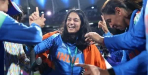 women's world cup win celebration pratik rawal