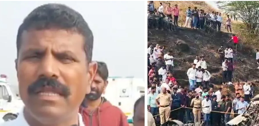 Ajit pawar plane crash witness