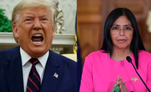 trump threatens interim venzuelan predident