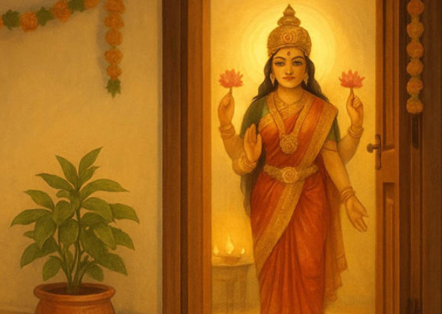 bringing lashmi devi home