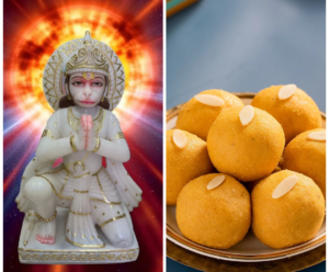 Lord Hanuman and Besan Laddoo