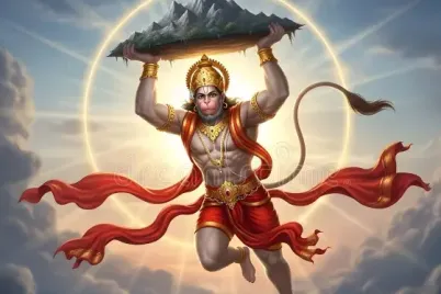 epic-digital-artwork-hanuman-flying-sky-mountain-lifted-above-head-wearing-traditional-ornaments-glowing-divine-393457204-e1759811199884.webp